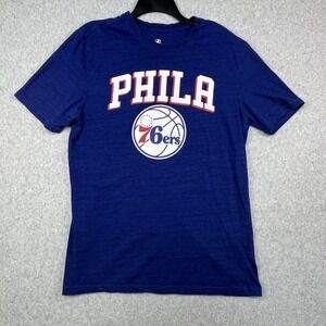 Philadelphia 76ers Shirt Men's‎ L Blue NBA Basketball Team Graphic Tee Sixers